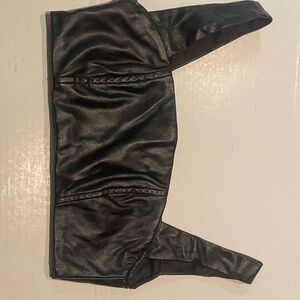 Edikted Black Faux Leather Top